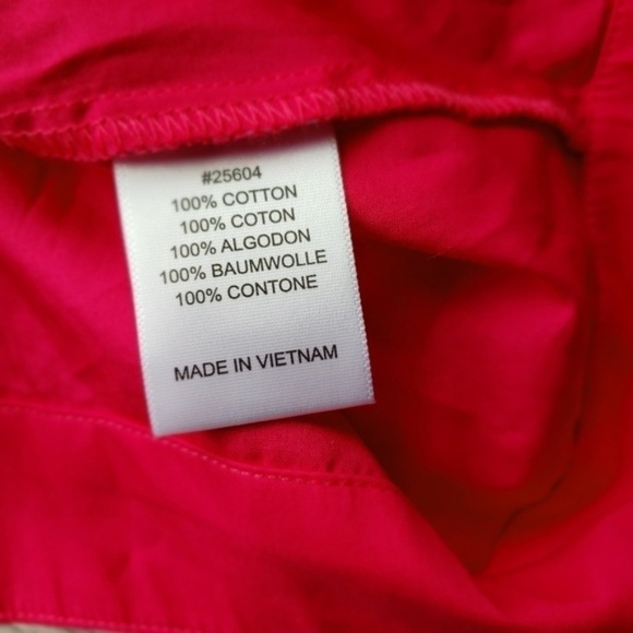 NEW Guest Editor Bright Pink V Ruffle Top XS - Picture 5 of 6